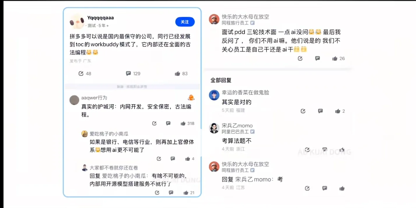 PDD:我们不关心员工是自己干还是ai干